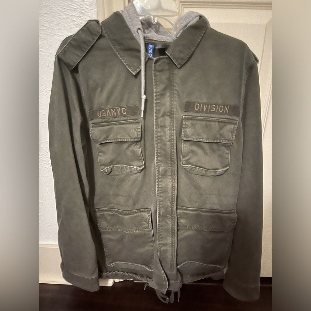 Ladies jacket with a hood